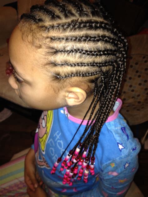 Styles with box braids update your regular buns while protecting your real hair too. My style on my nieces (With images) | Quick braid styles ...