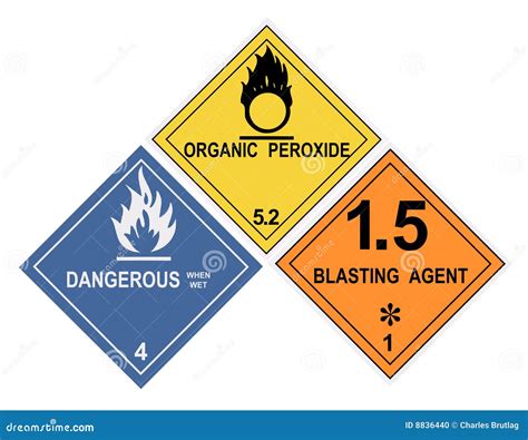 Hazardous Material Warning Labels Stock Photo Cartoondealer Com