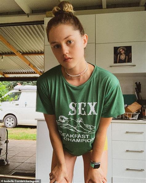 Actress Isabelle Cornish Sports A Very Racy Shirt