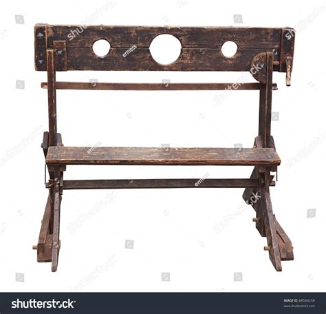 Medieval Pillory Antique Device Used Punishment Stock Photo 88564258