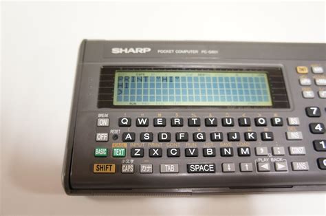 Classical Computing Playing With Sharp Pocket Computer Pc G801