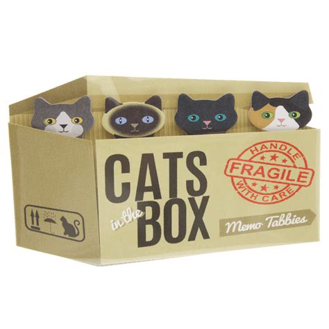 Cats In The Box Memo Tabbies Memo Funny Office Supplies Whimsical Decor