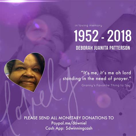 Memorial Service For Deborah Patterson