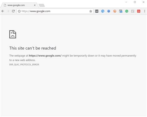 Chrome Err Quic Protocol Error