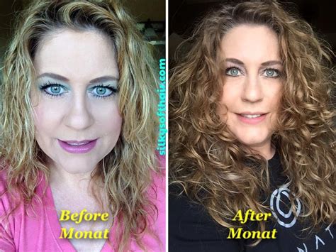 My Naturally Curly Hair My Monat Before And After Photo I Had To See