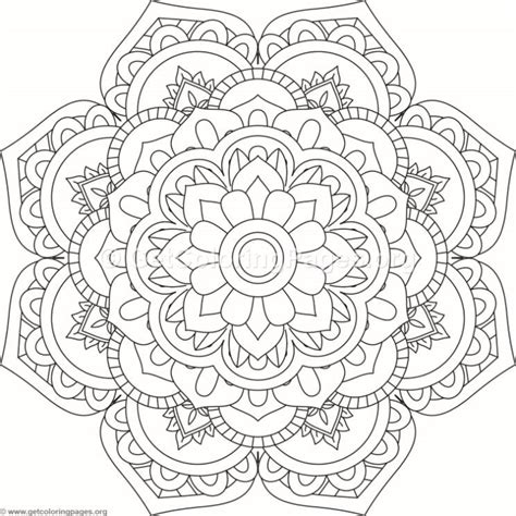 Get into coloring, for free! Flower Mandala Coloring Pages #200 - GetColoringPages.org