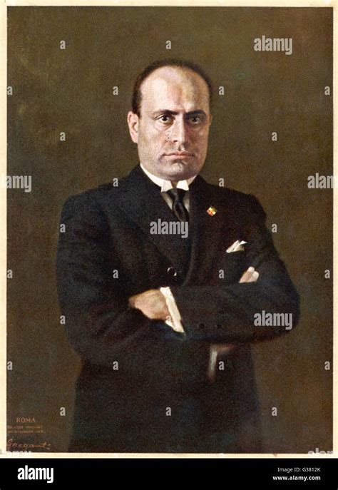 Benito Mussolini Italian Dictator In 1932 Date 1883 1945 Stock Photo