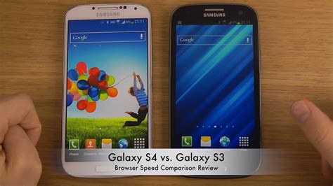 Galaxy S4 Vs Galaxy S3 Browser Speed Comparison Review Youtube