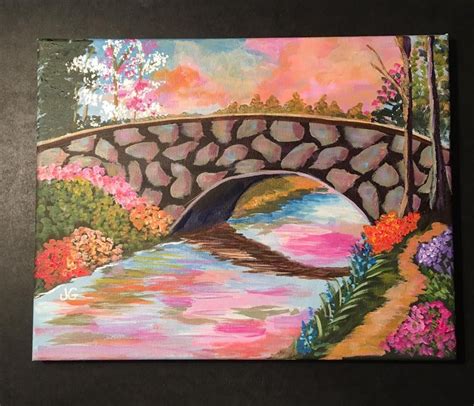 Rainbow Bridge By Judith Guitar This Charming Painting Was Inspired
