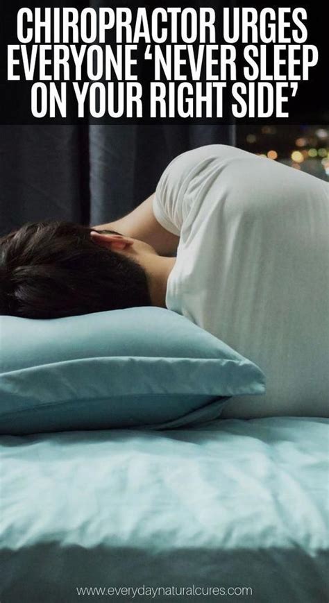 Chiropractor Urges Everyone Never Sleep On Your Right Side