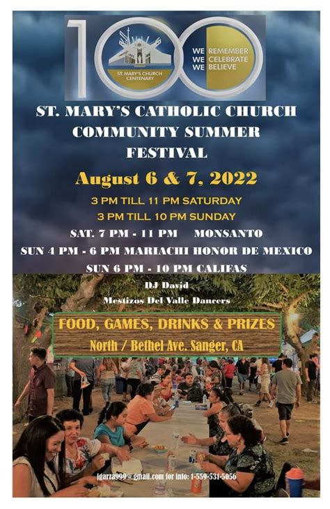 St Mary S Catholic Church Community Summer Festival The Sanger Scene