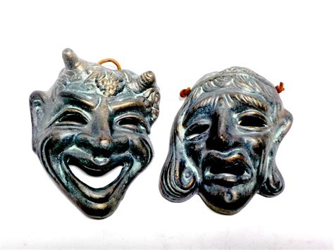 Greek Theater Masks Greek Comedy Greek Tragedy Masks Drama