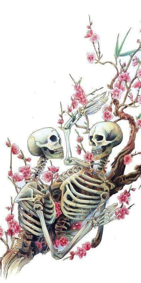 1366x768px 720p Free Download Skeleton Lovers Creepy Death