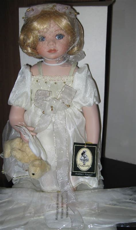 Nib Amber Angel Porcelain Doll By Geppeddo Ebay Porcelain Dolls