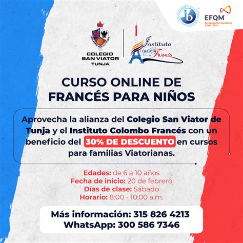 Curso Online De Francés Para Niños Colegio Bilingüe San Viator Tunja