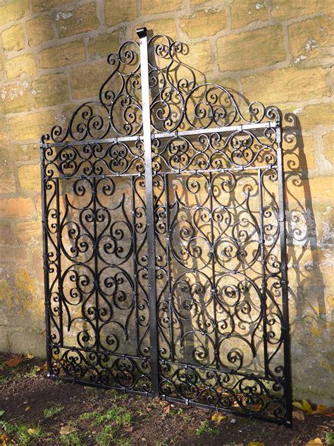 A Pair Of 19th Century Wrought Iron Garden Gates Architectural Heritage