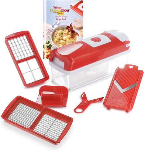 Genius Nicer Dicer Smart 6 Pieces Food Chopper Multi Cutter