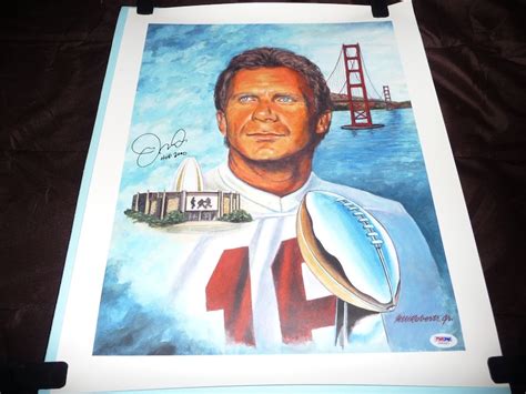 Joe Montana Signed Autographed San Francisco 49ers Lithograph Photo