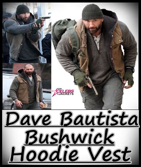 David Michael Bautista Jr Bushwick Hoodie Vest Top Celebs Jackets