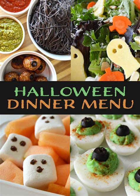Spooky Halloween Dinner Menu Ideas With Cute And Fun Halloween Themed