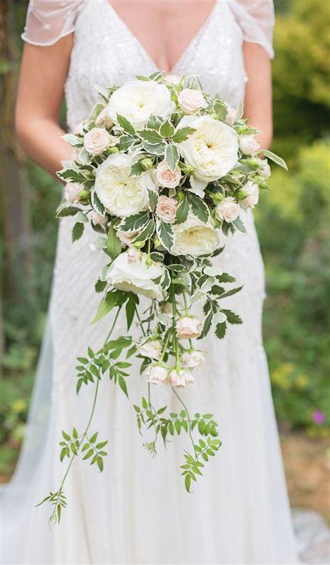 Romantic Wedding Romantic Cascading Bouquet 2043215 Weddbook