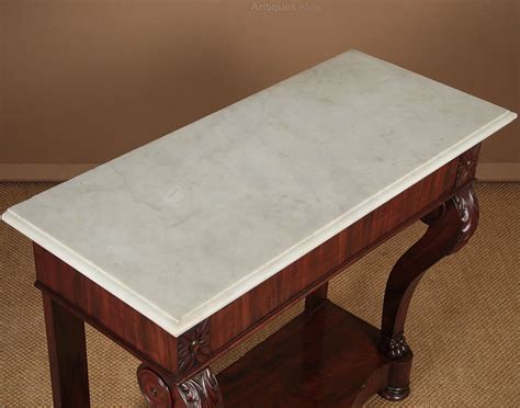 Mahogany And Marble Top Console Table C1890 Antiques Atlas