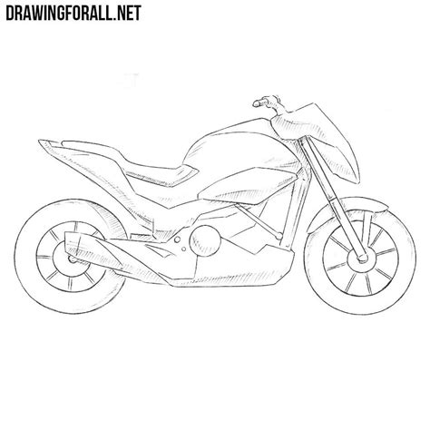 Would you like to draw a cartoon dirtbike? How to Draw a Motorcycle Step by Step