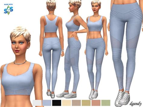 The Sims Resource Set Top And Leggings By Dgandy • Sims 4 Downloads