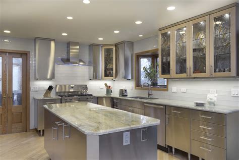 Modern kitchen cabinets by mira cucina™. Stainless Steel Kitchen Cabinets Concept Minimalist