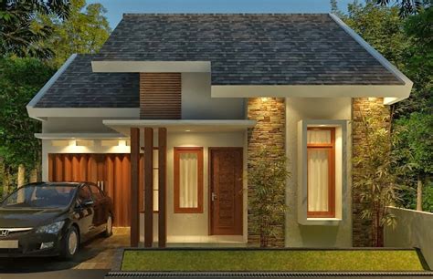 Batu alam memang memiliki daya tarik tersendiri. 20+ Inspirasi Model Desain Rumah Sederhana untuk Keluarga ...