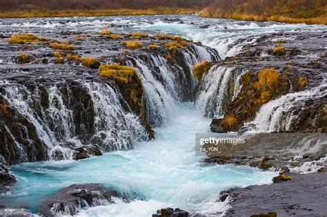 Bruarfoss Waterfall Brekkuskogur Iceland High Res Stock Photo Getty