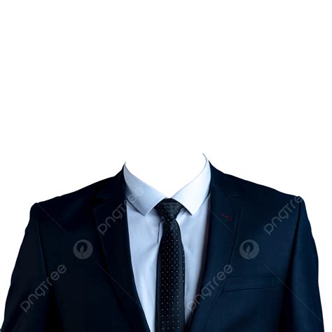 Mens Suit Shirt Tie Formal Certificate Photo White Transparent Suit