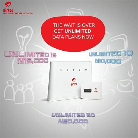 Skip to main search results. Airtel Nigeria Unveils New Unlimited Internet Access Data ...