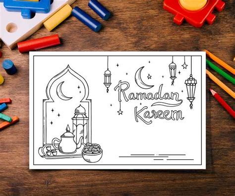 Ramadan Kareem Coloring Page For Children Ramadany