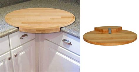 This Beautiful Wooden Corner Cutting Board Attaches Securely To The