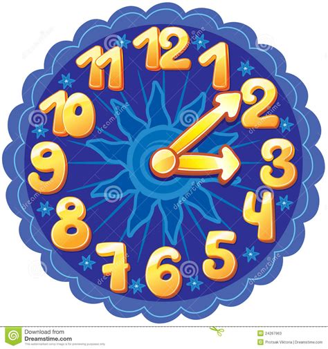 10 amazing clock making ideas for kids. Funny Cartoon Clock For Kids Stock Vector - Image: 24267963