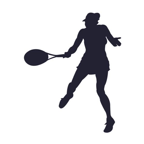 Tennis Girl Silhouette Png Transparent 96688 563x563 Pixel