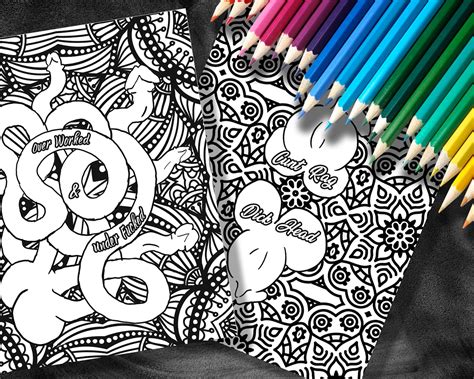 Sweary Dicks Adult Coloring Books Penis Coloring Book For Etsy Ireland