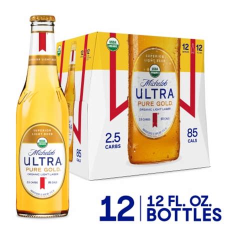Michelob Ultra Pure Gold Light Lager Organic Beer 12 Pk 12 Fl Oz