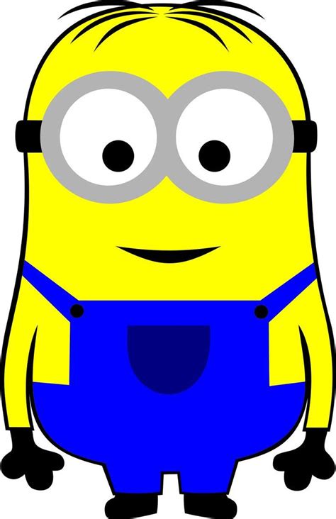 A Yellow And Blue Minion With Big Eyes