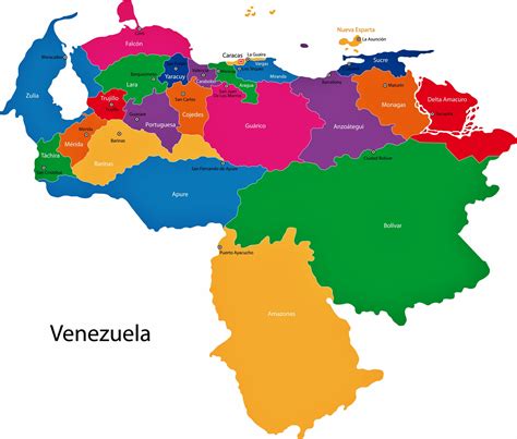 Arriba 90 Foto Mapa De Venezuela Con Sus Regiones El último
