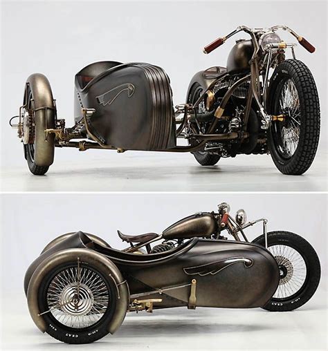 Shades Of Steampunk In This 1942 Harley Davidson Sidecar