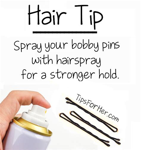 Bobby Pin Hairspray Tip
