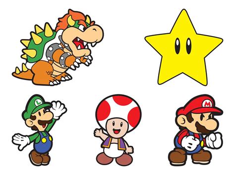 Super Mario Characters Vector Art And Graphics
