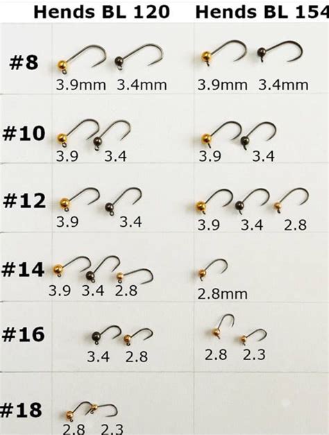 Bead To Hook Size Chart