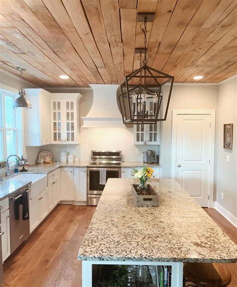 How Incredible Is This Ceiling I Love This Kitchen From Farmville
