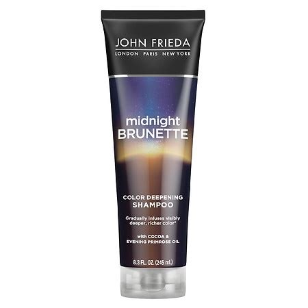 John Frieda Midnight Brunette Visibly Deeper Shampoo Unscented Brown
