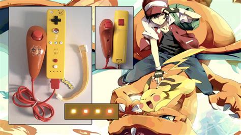 Custom Wii Controller Mega Charizard Pikachu Mix By Cardi Ology On