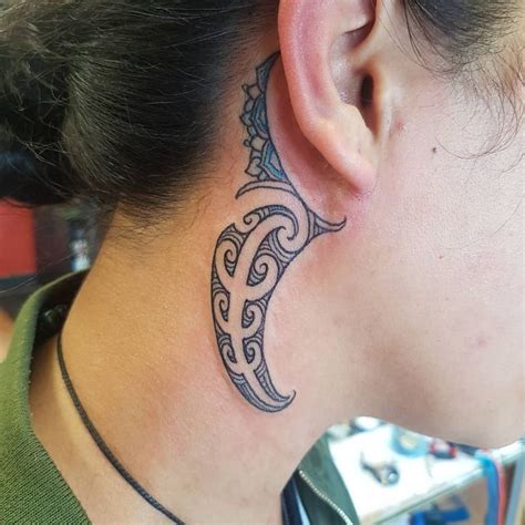 Tamoko Mandala Ear Tattoo Ear Tattoo Maori Tattoo Designs Arm