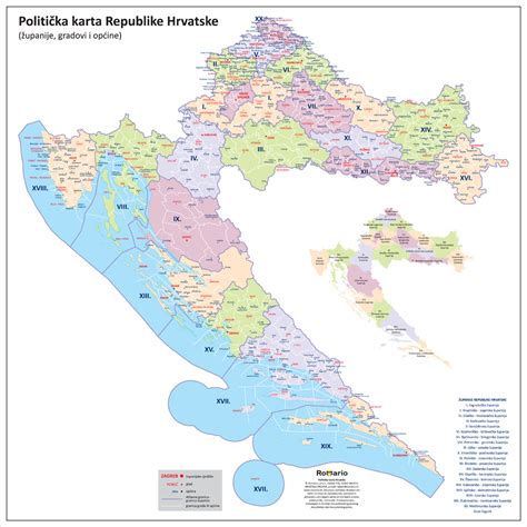 Politička karta Hrvatske II. | Romario